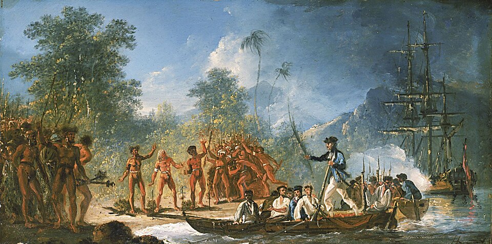 Уильям Ходжес. «Высадка на Танне», около 1775 — эта картина висит в комнате Сторрса в сериале